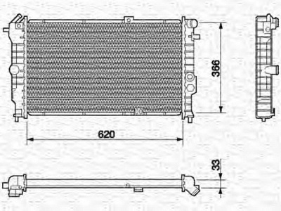 MAGNETI MARELLI 350213591000 -  Радиатор, охлаждение двигателя